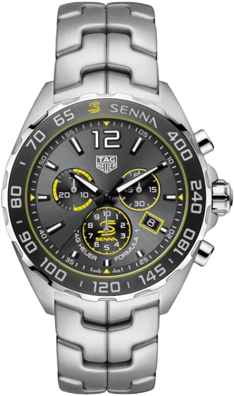 TAG Heuer,Formula 1 43mm,43mm,Ceramic,Stainless Steel,Grey,Quartz,Chronograph,Date,Hollow Out,CAZ101AF,CAZ101AF.BA0637