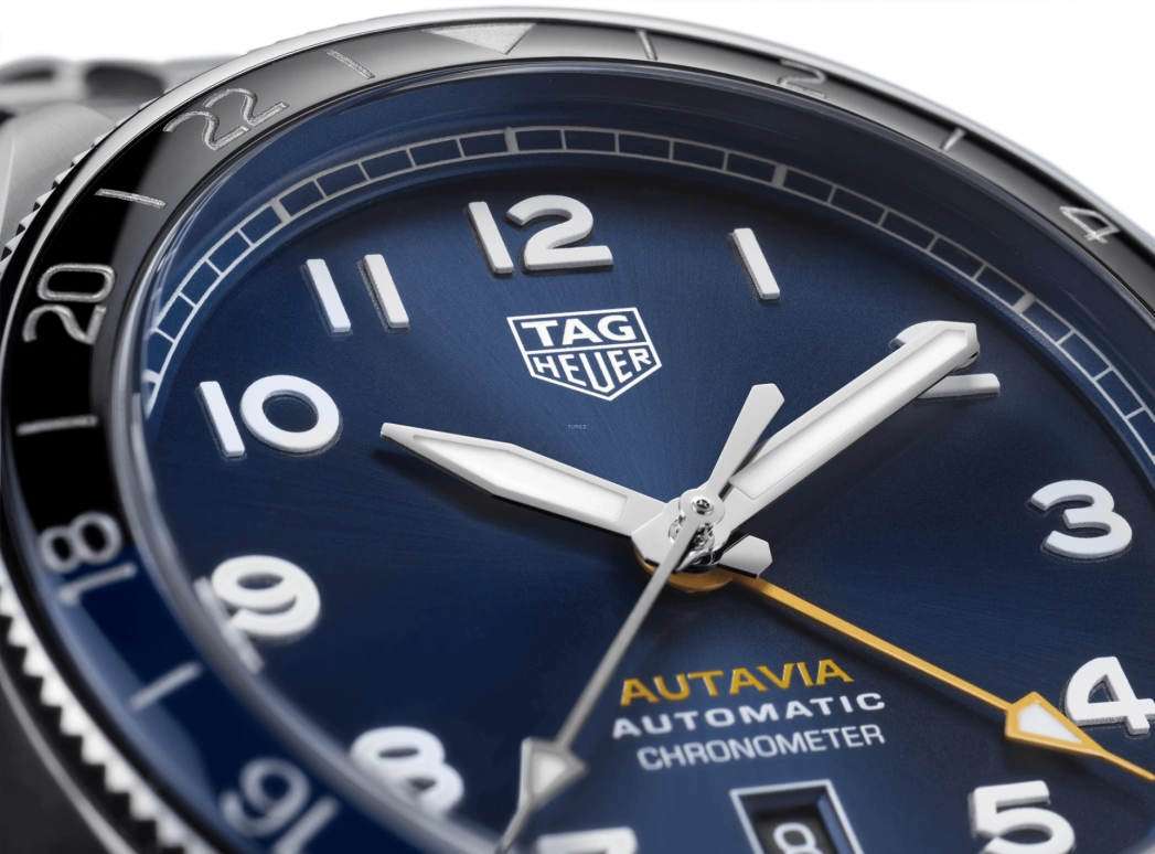 TAG Heuer,Autavia 42mm,42mm,Ceramic,Stainless Steel,Blue,Automatic,Date,46hours,WBE511A,WBE511A.BA0650