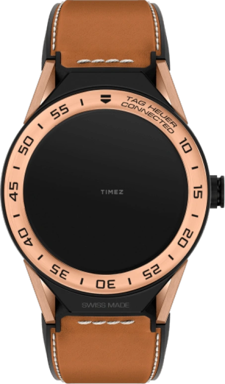 TAG Heuer,Carrera 45mm,45mm,Titanium,Rose Gold,Black,Processor,Chronograph,Day,Connected,Smartwatch,25hours,In-house Caliber,SBF8A5000,SBF8A5000.32FT6110