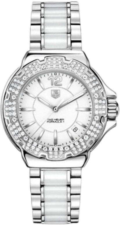 TAG Heuer,Formula 1 37mm,37mm,Stainless Steel,White,Quartz,Date,26280hours,WAH1215,WAH1215.BA0861