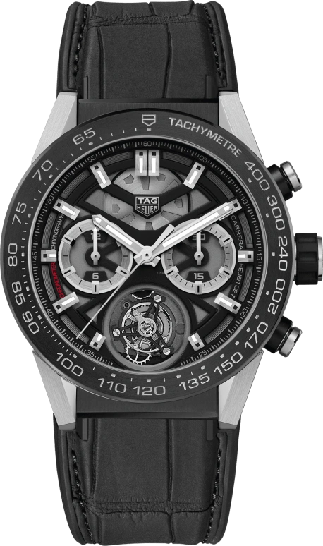 TAG Heuer,Carrera 45mm,45mm,Titanium,Skeleton,Automatic,Chronograph,Tourbillon Escapement,Column Wheel,CAR5A8Y,CAR5A8Y.FC6377