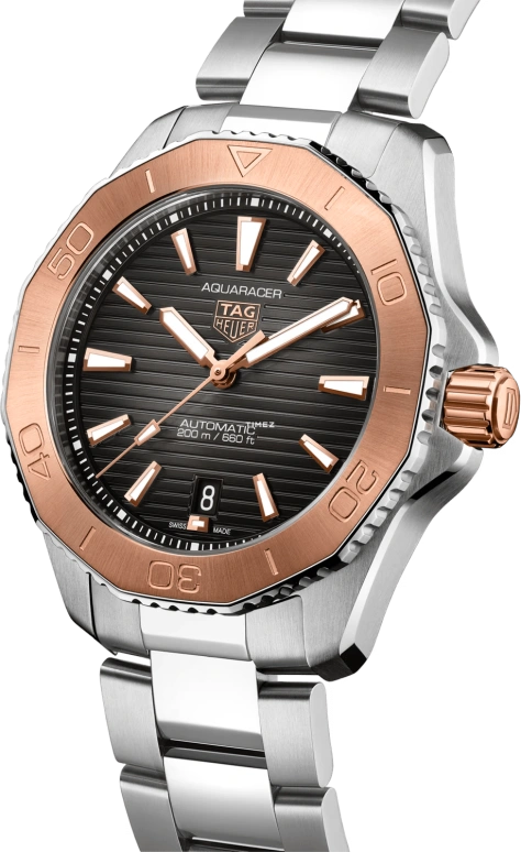 泰格豪雅,竞潜 40毫米,40毫米,精钢,黑色,自动上弦,日历,42小时,WBP2151,WBP2151.BA0627