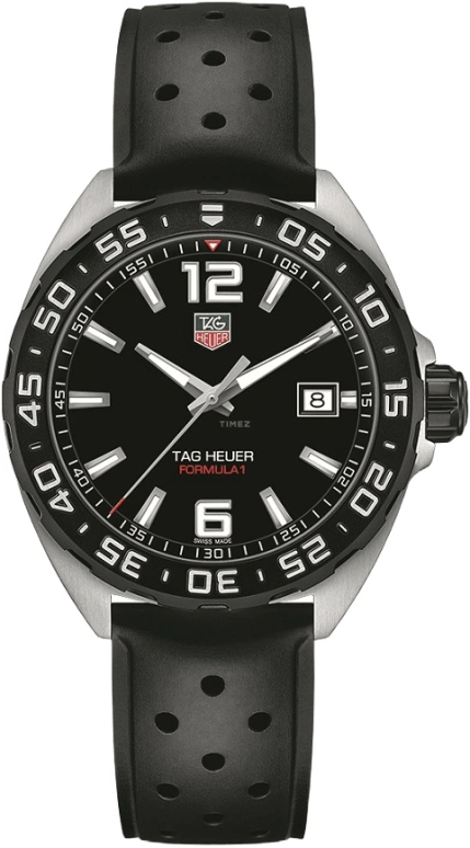 TAG Heuer,Formula 1 41mm,41mm,Stainless Steel,Black,Quartz,Date,Sapphire,WAZ1110,WAZ1110.FT8023