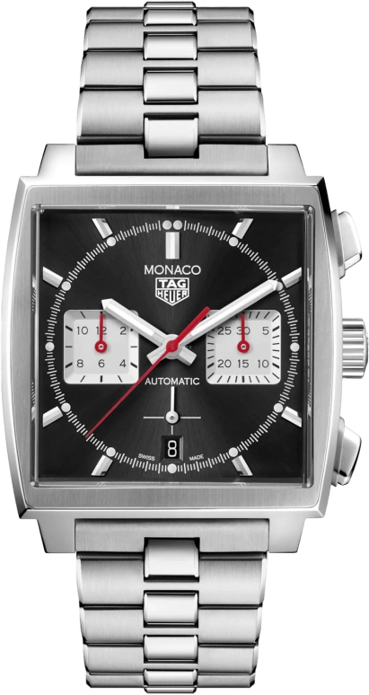 TAG Heuer,Monaco 39mm,39mm,Stainless Steel,Black,Automatic,Chronograph,Date,Hollow Out,Column Wheel,80hours,In-house Caliber,CBL2113,CBL2113.BA0644