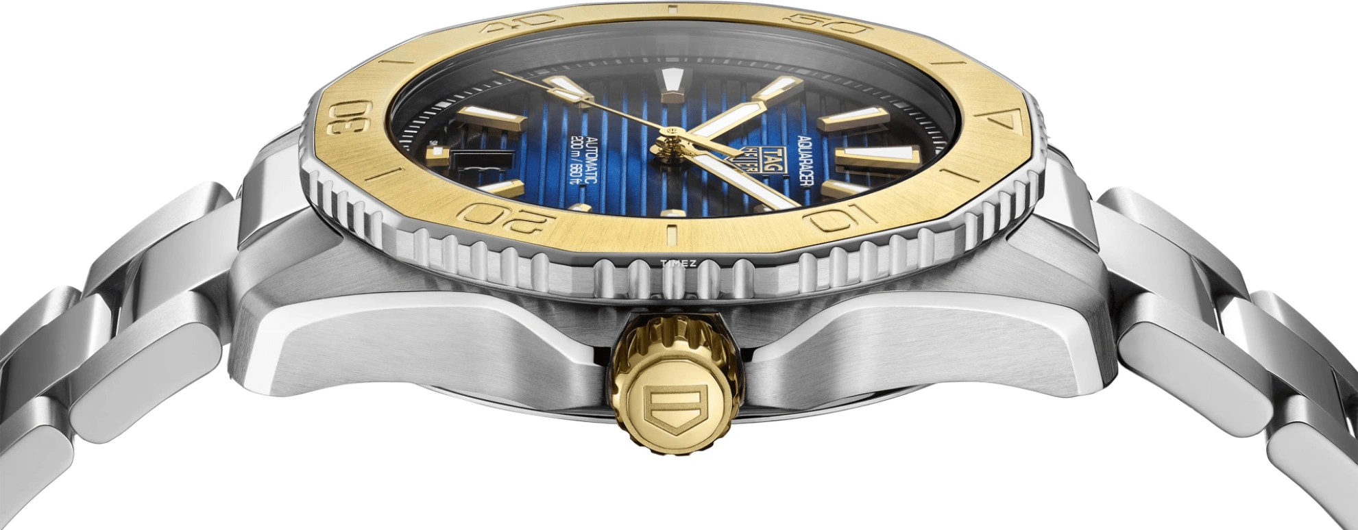 泰格豪雅,竞潜 40毫米,40毫米,精钢,蓝色,自动上弦,日历,42小时,WBP2150,WBP2150.BA0627