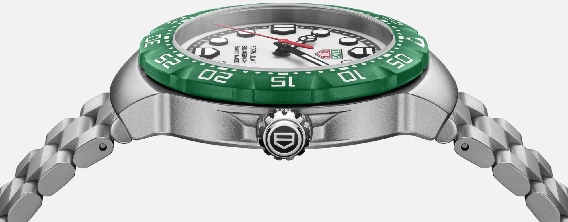 泰格豪雅,F1 38毫米,38毫米,精钢,塑料,白色,石英,日历,自制机芯,WBY111E,WBY111E.BA0042