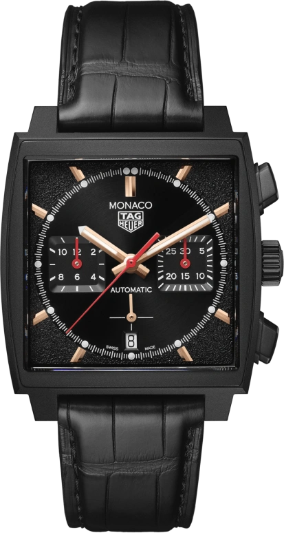 TAG Heuer,Monaco 39mm,39mm,Titanium Gold,Rose,White,Black,Automatic,80hours,In-house Caliber,CBL2180,CBL2180.FC6497