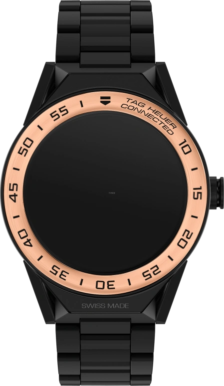 TAG Heuer,Connected Watch 45mm,45mm,Titanium,Rose Gold,Black,Processor,Chronograph,Day,Connected,Smartwatch,25hours,In-house Caliber,SBF8A5000,SBF8A5000.80BH0933