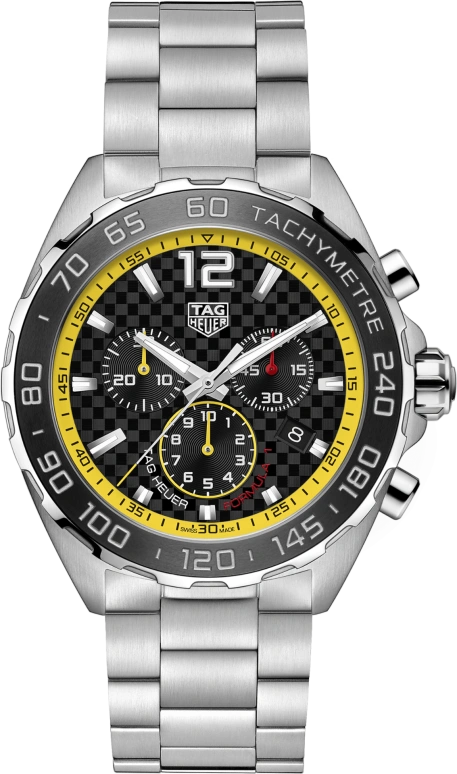 TAG Heuer,Formula 1 43mm,43mm,Stainless Steel,Black,Sapphire,Crystal Glass,Closed,CAZ101AC,CAZ101AC.BA0842