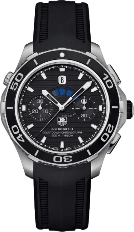 TAG Heuer,Aquaracer 43mm,43mm,Ceramic,Stainless Steel,Black,Automatic,Regatta Timer,Chronograph,Date,CAK211A,CAK211A.FT8019