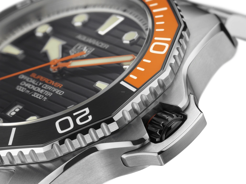 TAG Heuer,Aquaracer 45mm,45mm,Titanium,Ceramic,Stainless Steel,Black,Automatic,70hours,In-house Caliber,WBP5A8A,WBP5A8A.BF0619