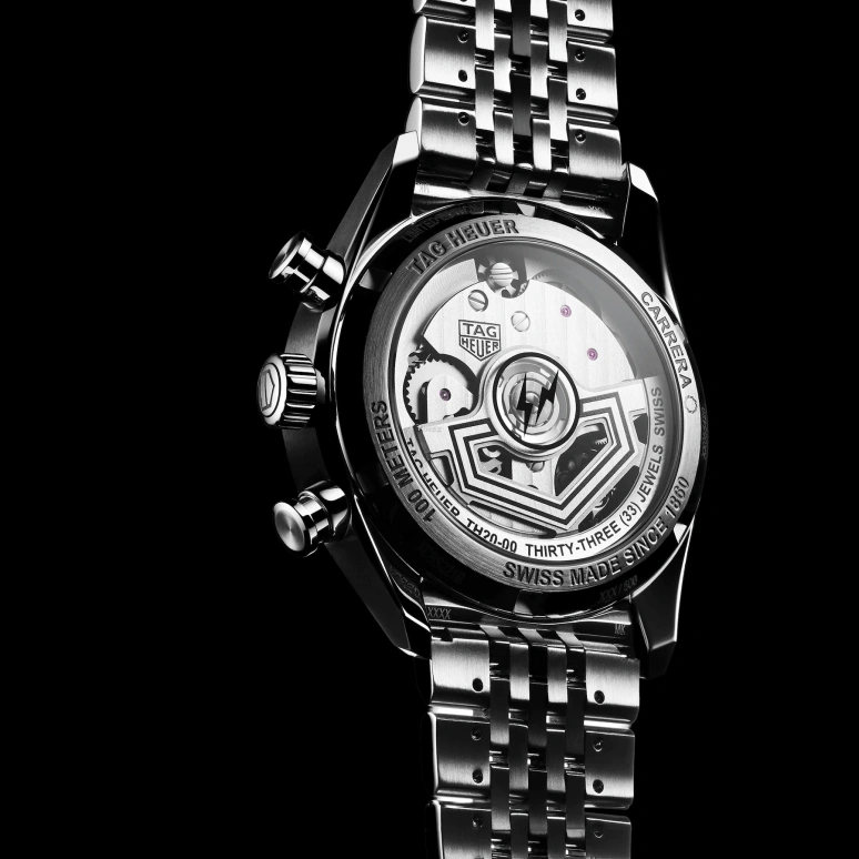 泰格豪雅,卡莱拉 39毫米,39毫米,精钢,黑色,自动上弦,计时,日历,CBS221B,CBS221B.BA0045