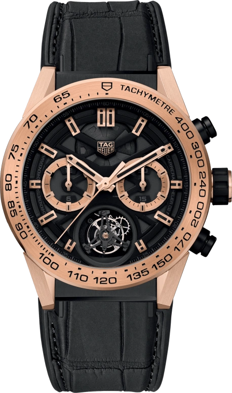 TAG Heuer,Carrera 45mm,45mm,Titanium,Skeleton,Automatic,Chronograph,Tourbillon,CAR5A5Z,CAR5A5Z.FC6377