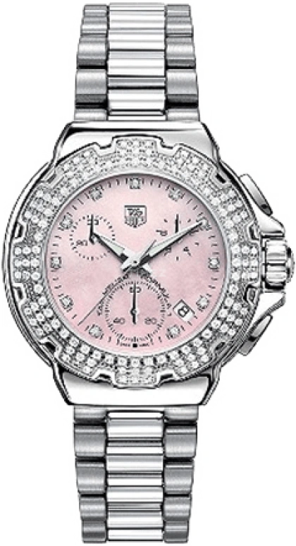 TAG Heuer,Formula 1 37mm,37mm,Stainless Steel,Pink,Quartz,Chronograph,Date,Rattrapante,CAC1311,CAC1311.BA0852