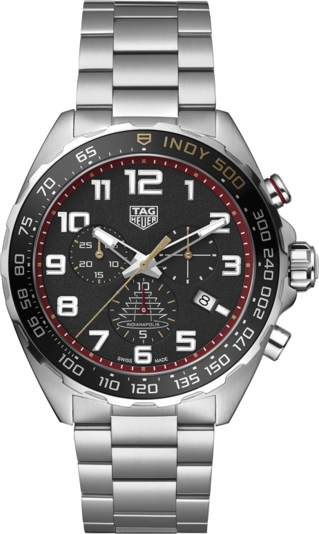 TAG Heuer,Formula 1 43mm,43mm,Ceramic,Stainless Steel,Grey,Quartz,Chronograph,Date,Hollow Out,CAZ101AR,CAZ101AR.BA0842