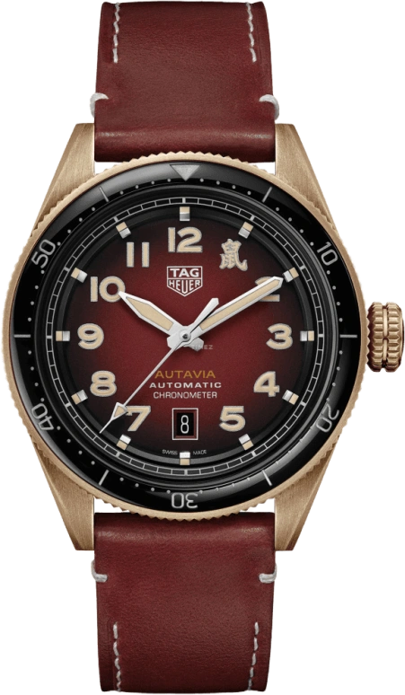 TAG Heuer,Autavia 42mm,42mm,Bronze,Stainless Steel,Grey,Automatic,Chronograph,Date,WBE5193,WBE5193.FC8300