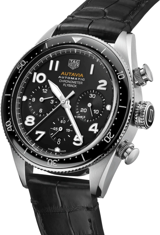 泰格豪雅,Autavia 42毫米,42毫米,精钢,黑色,自动上弦,计时,日历,飞返,CBE511A,CBE511A.FC8279