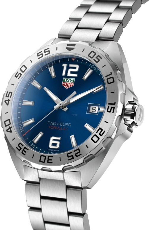 TAG Heuer,Formula 1 43mm,43mm,Stainless Steel,Blue,Quartz,Date,Sapphire,WAZ1118,WAZ1118.BA0875