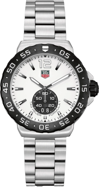 TAG Heuer,Formula 1 42mm,42mm,Stainless Steel,White,Quartz,Big Date,Hollow Out,WAU1111,WAU1111.BA0858