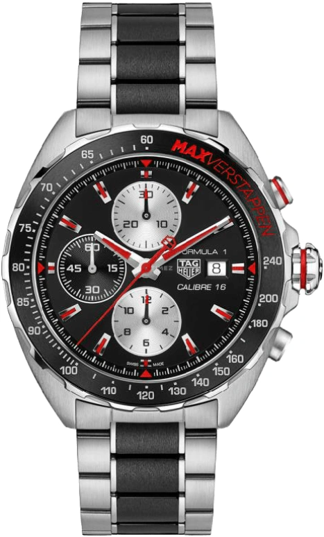 TAG Heuer,Formula 1 44mm,44mm,Ceramic,Stainless Steel,Black,Automatic,Chronograph,Date,CAZ2018,CAZ2018.BA0970