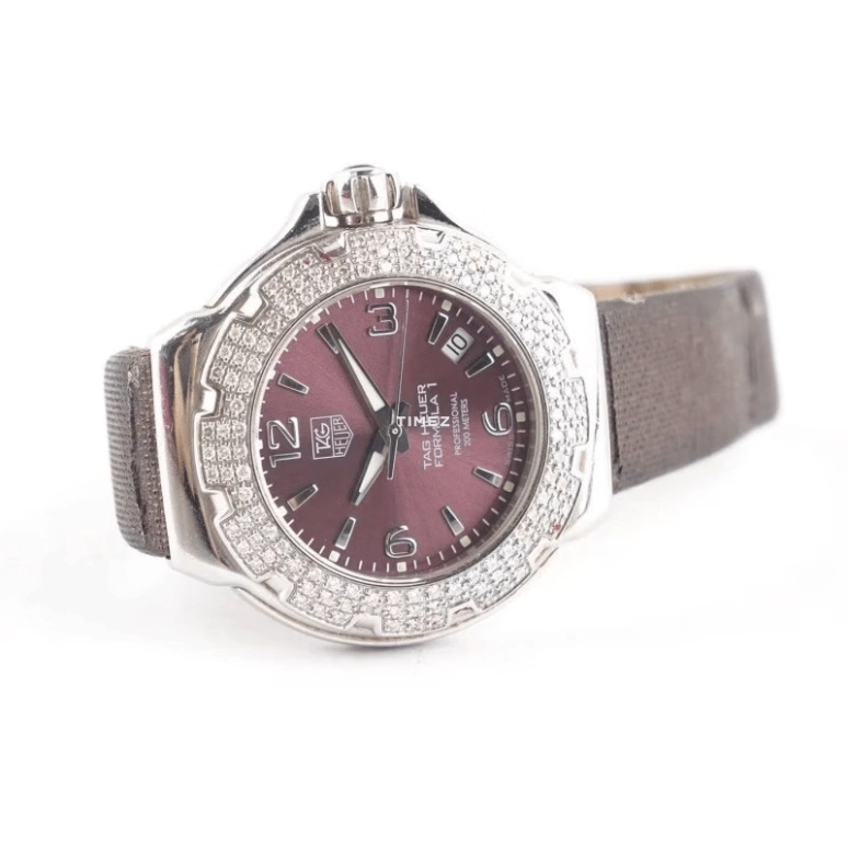 TAG Heuer,Formula 1 37mm,37mm,Stainless Steel,Purple,Quartz,Day,Sapphire,Crystal Glass,WAC1219,WAC1219.FC6220