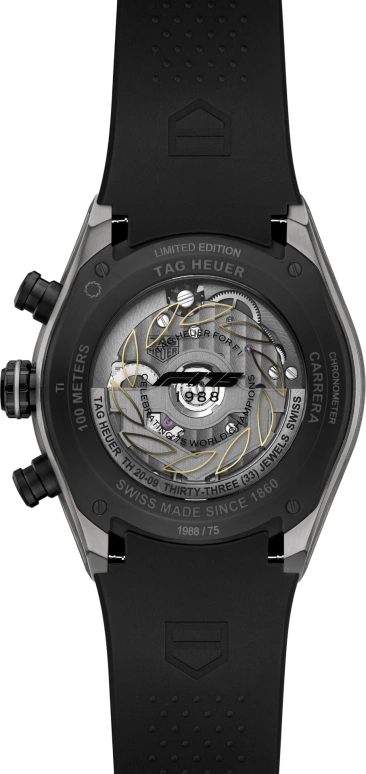 泰格豪雅,卡莱拉 44毫米,44毫米,钛,黄金,黑色,黄金色,自动上弦,计时,日历,陀飞轮,CBU5051,CBU5051.FT6272