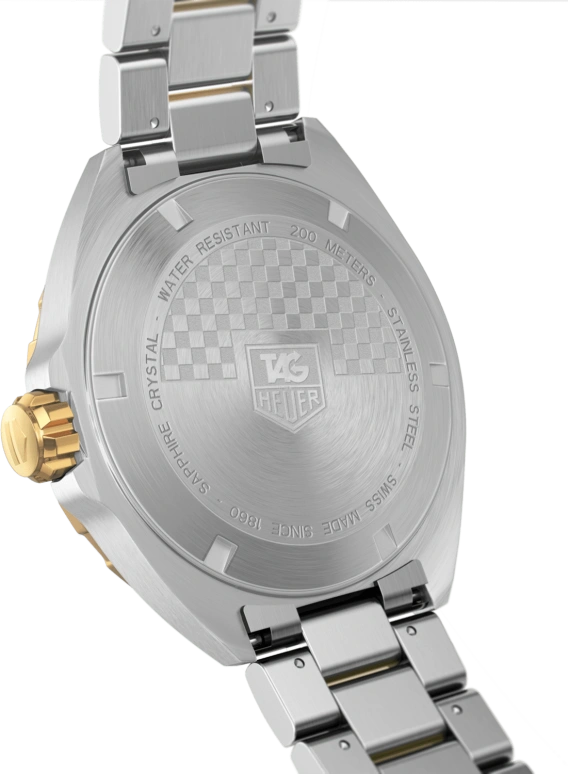 TAG Heuer,Formula 1 41mm,41mm,Yellow Gold,Stainless Steel,Blue,Quartz,Date,Sapphire,WAZ1120,WAZ1120.BB0879