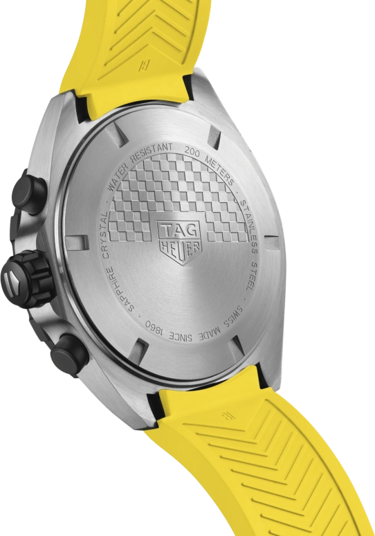 TAG Heuer,Formula 1 43mm,43mm,Stainless Steel,White,Yellow,Black,Sapphire,Crystal Glass,Faceting,CAZ101AM,CAZ101AM.FT8054