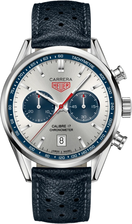 TAG Heuer,Carrera 41mm,41mm,Stainless Steel,Silver,Automatic,Chronograph,Date,CV5111,CV5111.FC6335