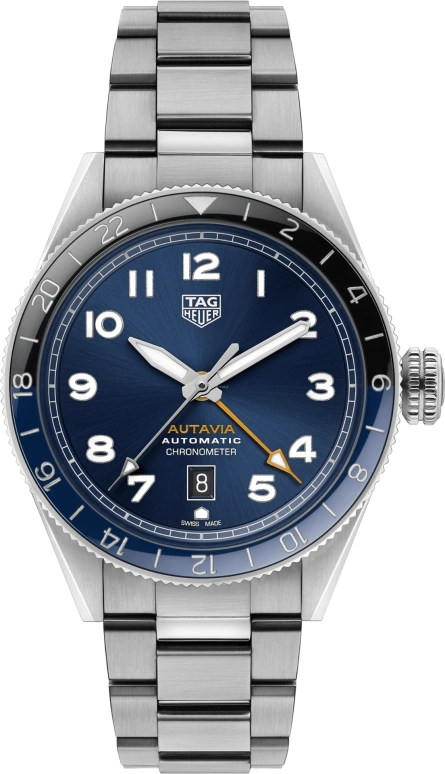 TAG Heuer,Autavia 42mm,42mm,Ceramic,Stainless Steel,Blue,Automatic,Date,46hours,WBE511A,WBE511A.BA0650