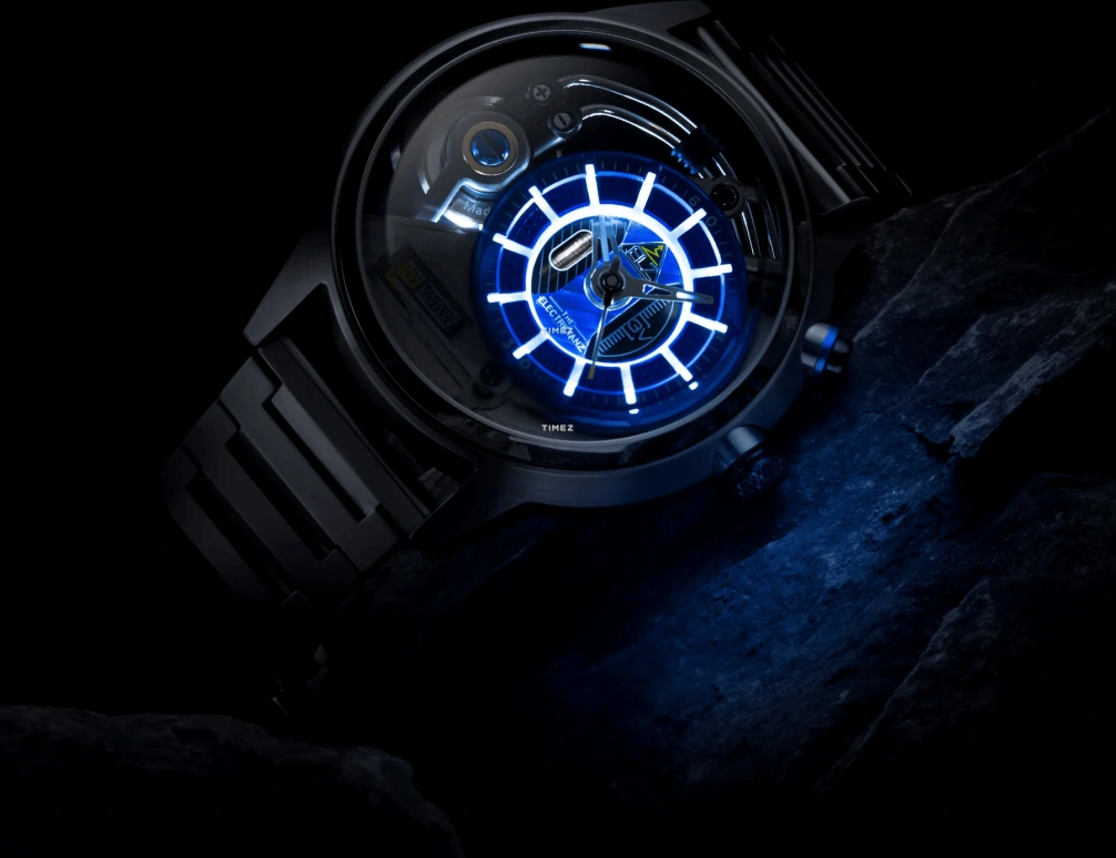 THE ELECTRICIANZ,其它 45毫米,45毫米,精钢,蓝色,石英,矿物水晶,水晶玻璃,圆形,ZZ,ZZ-A3C/02-MSS