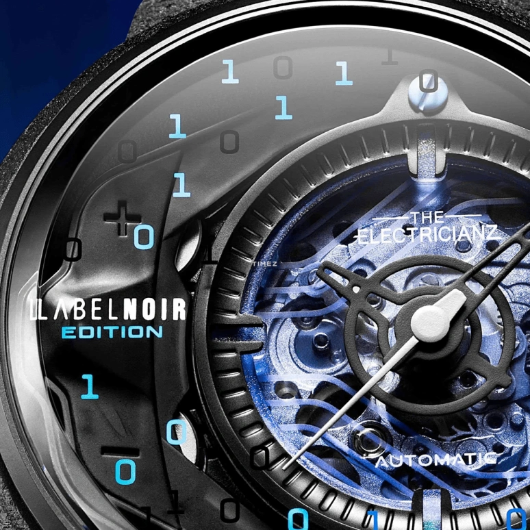 THE ELECTRICIANZ,其它 46毫米,46毫米,精钢,蓝色,自动上弦,42小时,矿物水晶,ZZ,ZZ-D1C/01-CRD