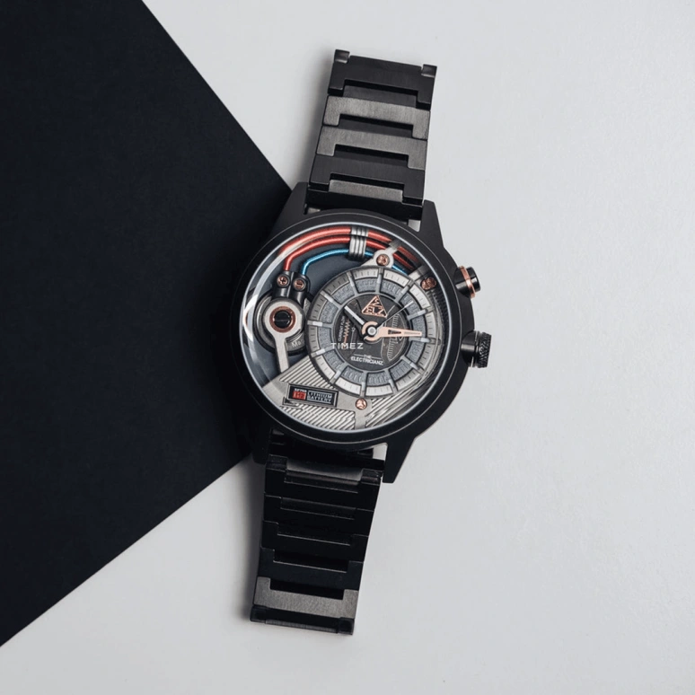 THE ELECTRICIANZ,其它 45毫米,45毫米,精钢,黑色,石英,矿物水晶,圆形,ZZ,ZZ-A3C/05-MSD