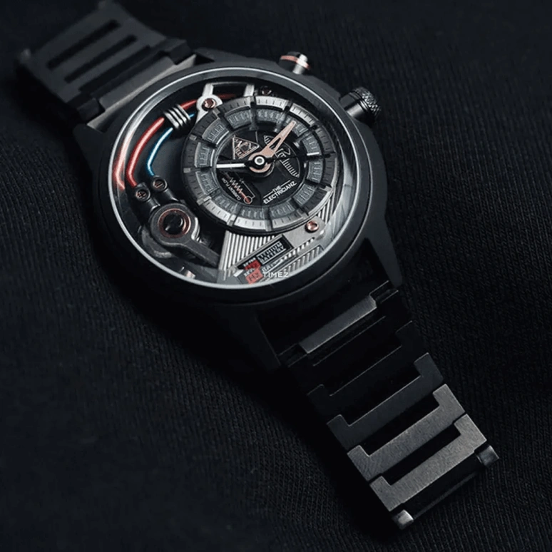 THE ELECTRICIANZ,其它 45毫米,45毫米,精钢,黑色,石英,矿物水晶,圆形,ZZ,ZZ-A3C/05-MSD