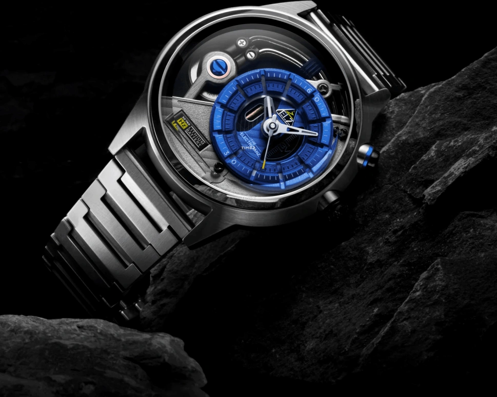 THE ELECTRICIANZ,其它 45毫米,45毫米,精钢,蓝色,石英,矿物水晶,水晶玻璃,圆形,ZZ,ZZ-A3C/02-MSS