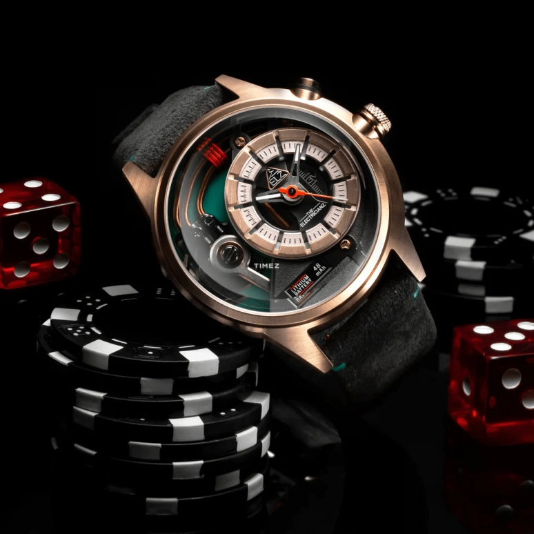 THE ELECTRICIANZ,其它 45毫米,45毫米,精钢,玫瑰金色,石英,矿物水晶,圆形,ZZ,ZZ-A3C/04