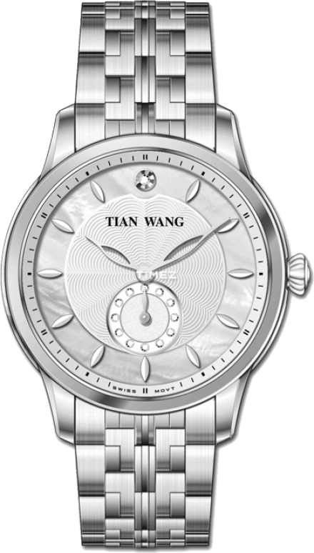 天王,歆动 ,不锈钢,白色,石英,蓝宝石,玻璃,圆形,LS3893S,LS3893S/D-A