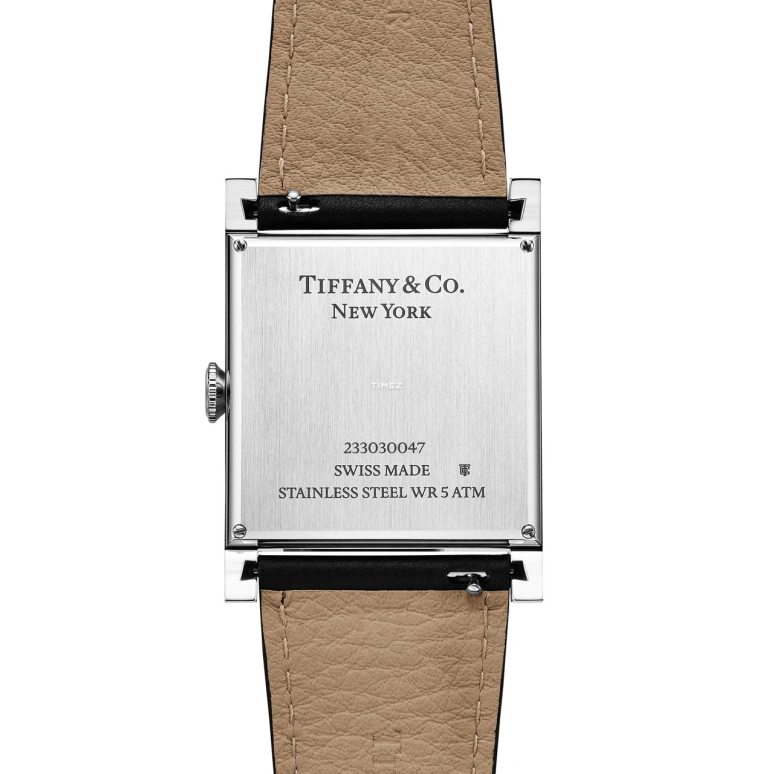 蒂芙尼,Union Square 30毫米,30毫米,精钢,蓝色,自动上弦,方形,银色,74850618