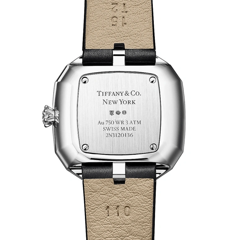 蒂芙尼,Eternity 32毫米,32毫米,白金,黑色,石英,枕形,银色,73580838