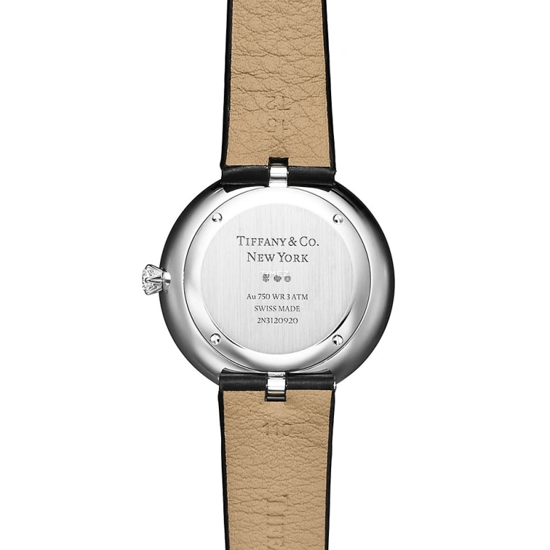 蒂芙尼,Eternity 32毫米,32毫米,白金,黑色,石英,圆形,银色,73580684