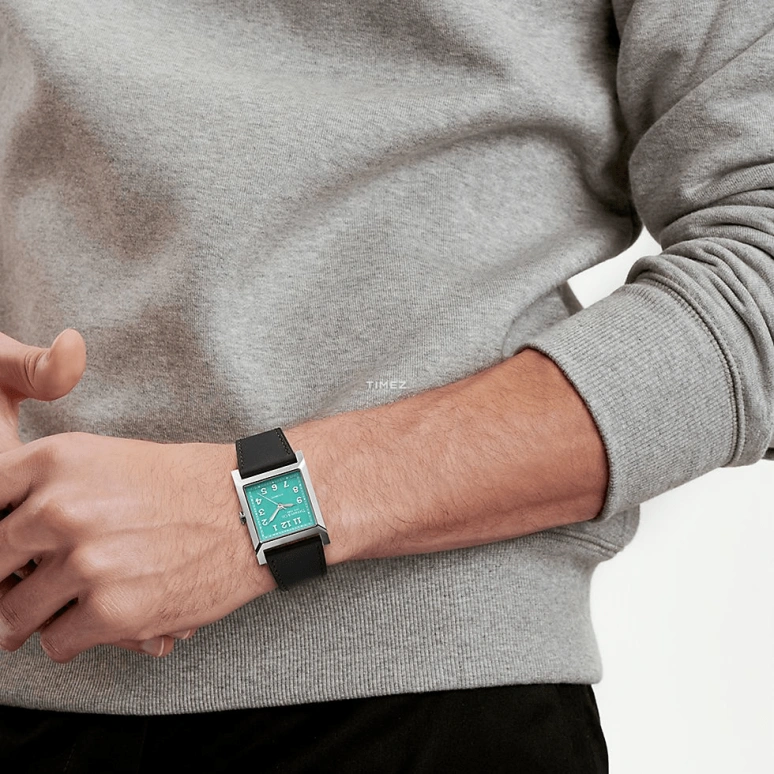 蒂芙尼,Union Square 30毫米,30毫米,不锈钢,蓝色,自动上弦,方形,银色,74850596