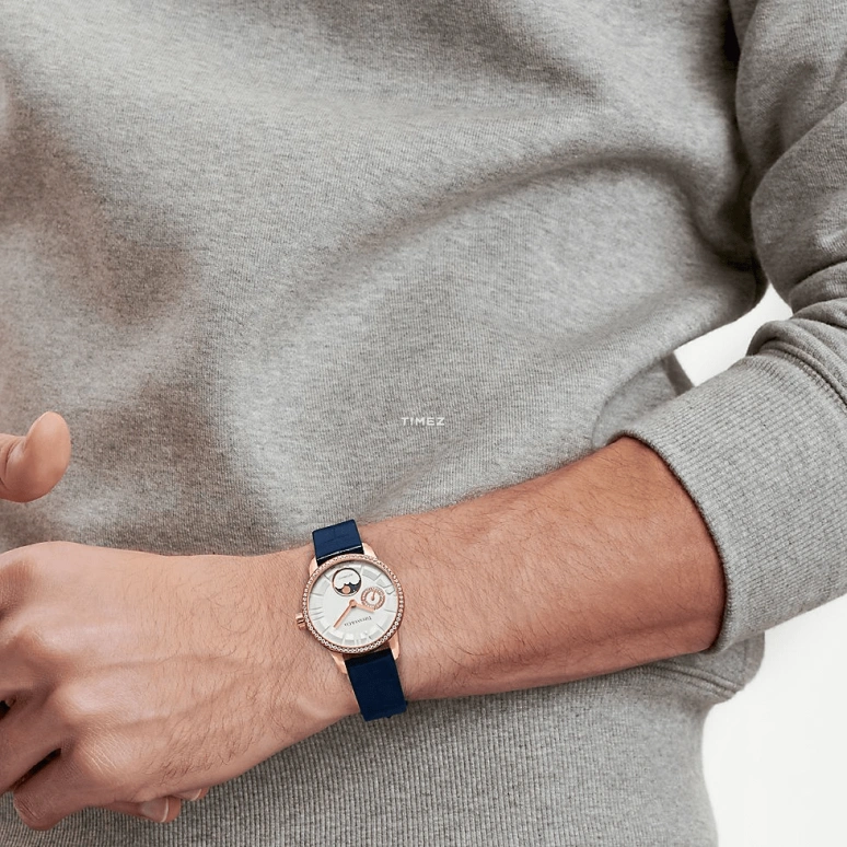 蒂芙尼,Atlas® 34毫米,34毫米,玫瑰金,白色,自动上弦,月相,圆形,74627064