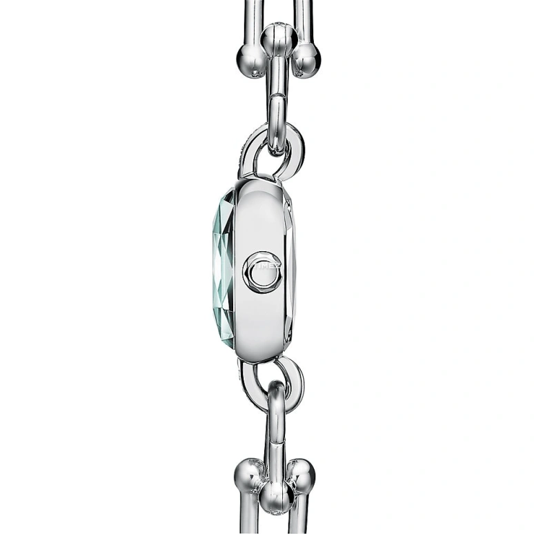 蒂芙尼,Tiffany HardWear 24.50毫米,24.50毫米,不锈钢,蓝色,石英,枕形,银色,GRP12333