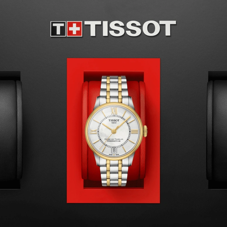 Tissot,Chemin Des Tourelles 32mm,32mm,Stainless Steel,White,Automatic,Day,80hours,T099,T099.207.22.118.00