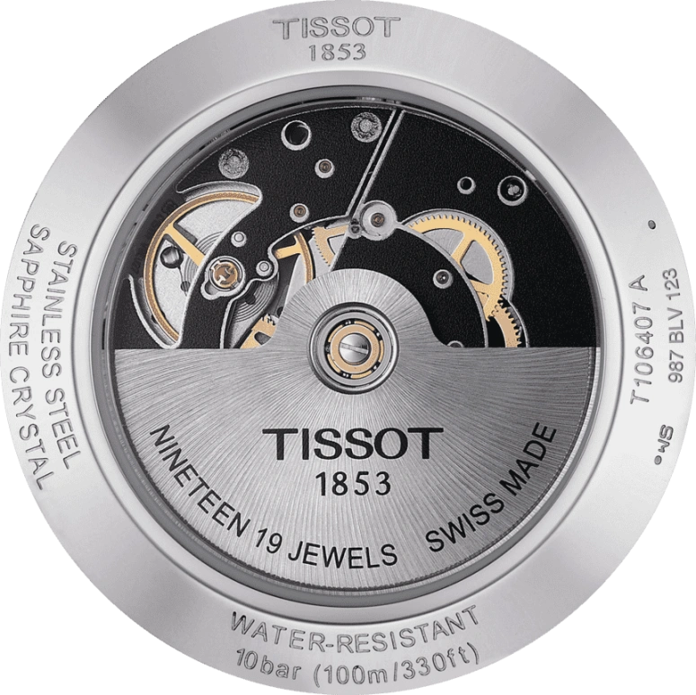 Tissot,V8 42.50mm,42.50mm,Stainless Steel,Black,Automatic,Date,72hours,T106,T106.407.11.051.00