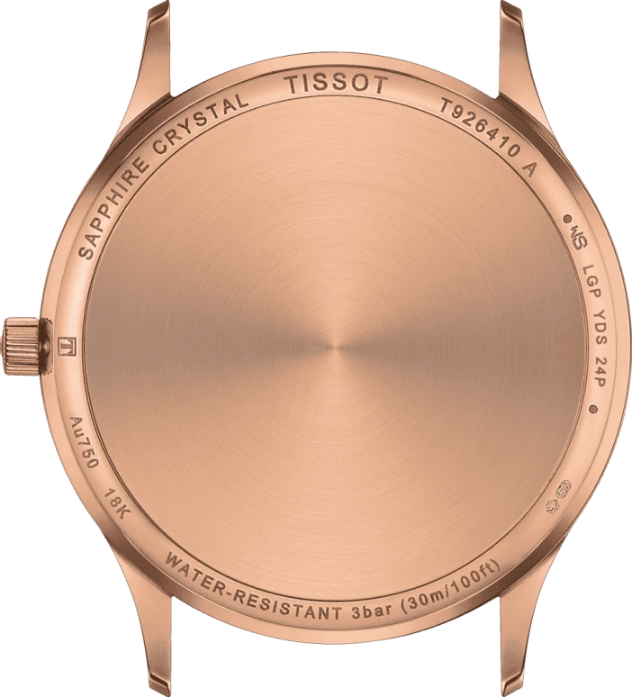 Tissot,T-Gold 40mm,40mm,Rose Gold,Blue,Quartz,Day,Sapphire,T926,T926.410.76.041.00