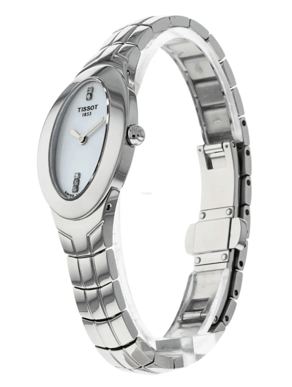 Tissot,Other 30mm,30mm,Stainless Steel,White,Quartz,Sapphire,Crystal Glass,Oval,T47,T47.1.385.81