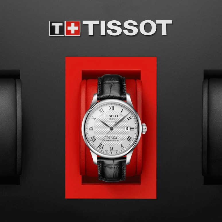 Tissot,Le Locle 39.30mm,39.30mm,Stainless Steel,Silver,Automatic,Chronograph,Date,Hollow Out,T006,T006.407.16.033.00