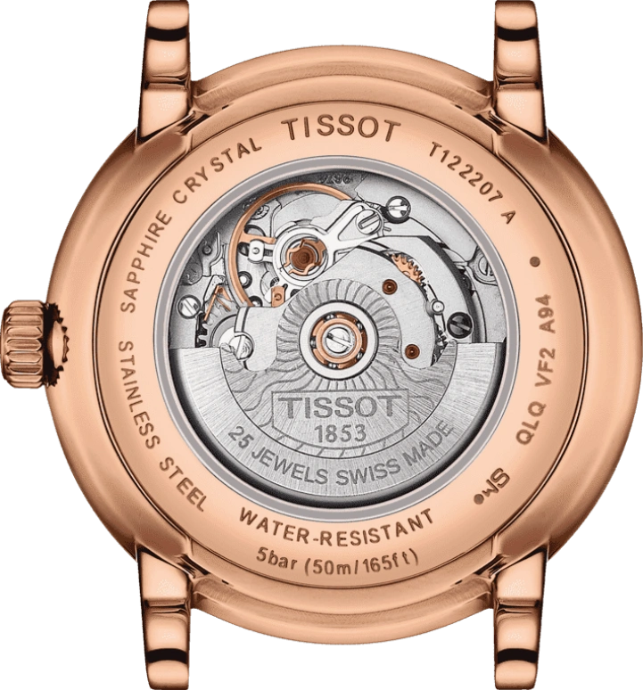 Tissot,Carson 30mm,30mm,Stainless Steel,Silver,Automatic,Date,38hours,T122,T122.207.36.031.00