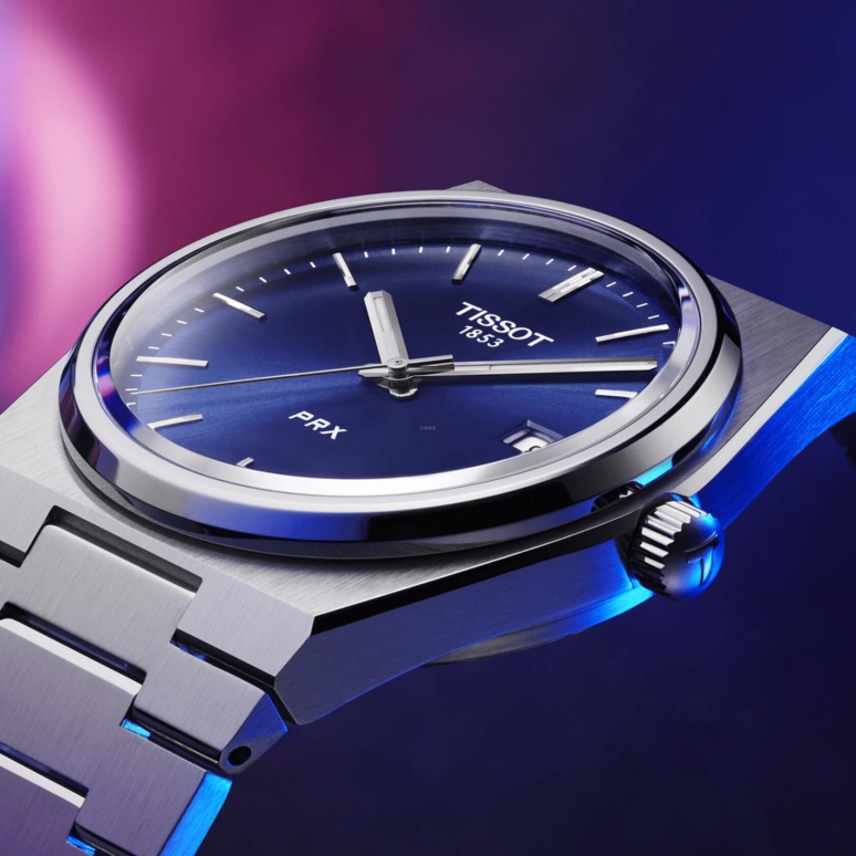 Tissot,PRX 40mm,40mm,Stainless Steel,Blue,Quartz,Date,Sapphire,T137,T137.410.11.041.00
